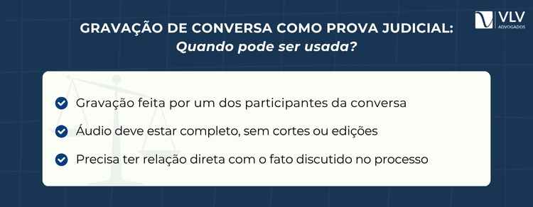 Sim, gravação própria vale como prova.