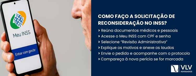 A reconsideração é solicitada pelo Meu INSS, site ou aplicativo.
