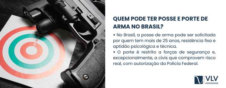 A lei permite que qualquer cidadão peça a posse de arma.