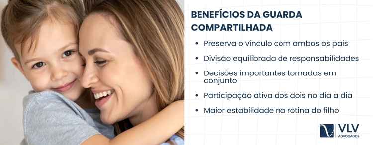 10 dúvidas sobre a guarda compartilhada! 2 A guarda compartilhada oferece benefícios importantes para a criança e para os pais.