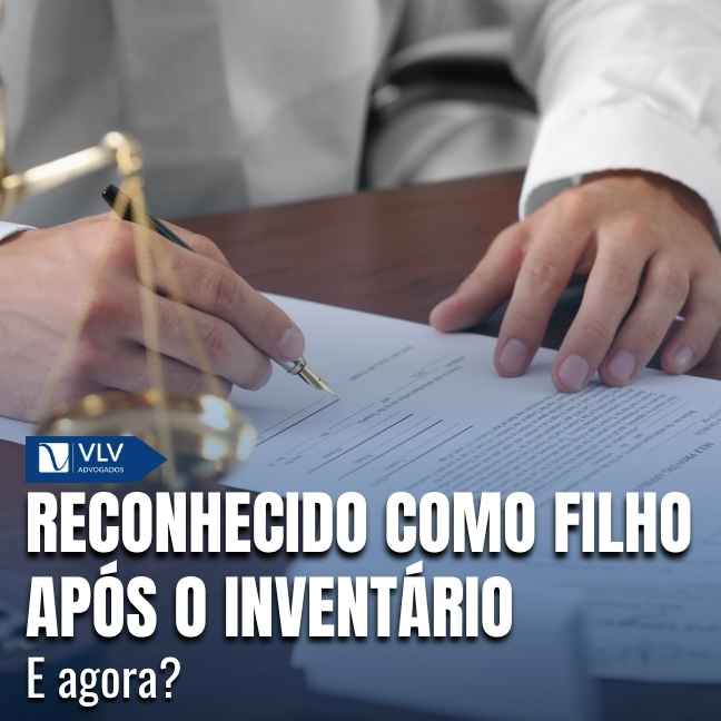 Reconhecido como filho após o inventário