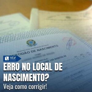 Erro no local de nascimento