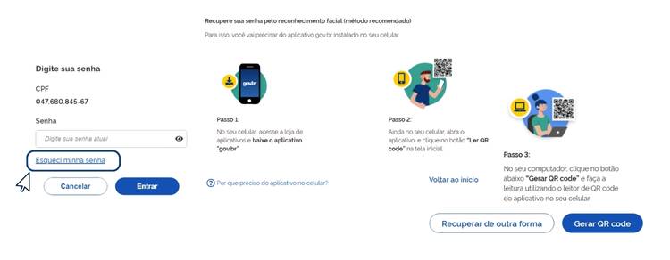 Para desbloquear sua conta Gov.br