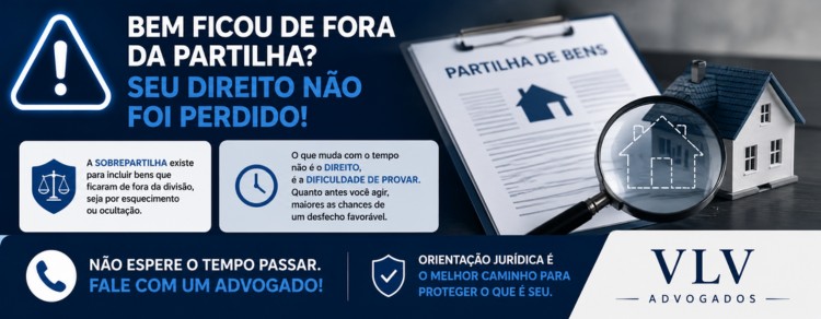 imagem explicando sobre a importância de fazer a sobrepartilha de bens após divórcio