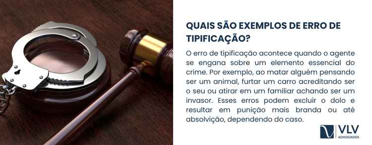 O que é erro de tipificação no processo penal? 2 imagem falando de exemplos de erro de tipificação