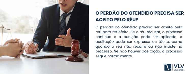 imagem falando do perdão do ofendido ser aceito pelo réu