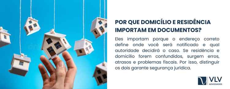 Qual a diferença entre domicílio e residência? 2 imagem falando da importância de diferenciar domicilio de residencia
