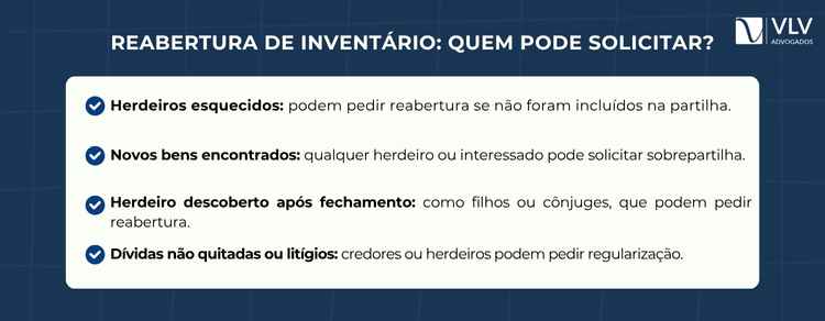 Herança após o inventário fechado: como conseguir? 2 Herdeiros esquecidos ou novos bens podem pedir reabertura do inventário.