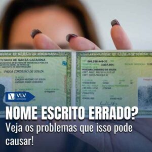 Problemas por erro de grafia no nome