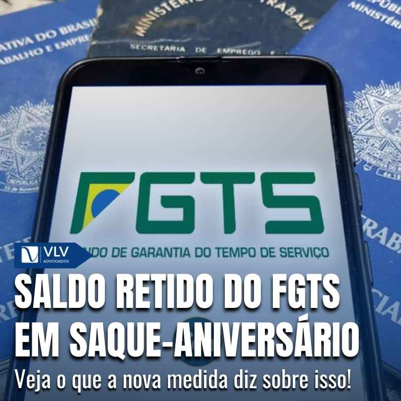Sacar saldo do FGTS retido no saque aniversario