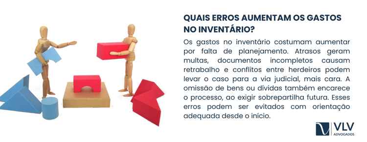 Como evitar gastos no inventário? 2 Os erros que aumentam os gastos no inventário geralmente estão ligados à falta de orientação e de planejamento.