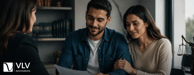 Como converter sua união estável em casamento civil: passo a passo, documentos e custos 3 casal que vai converter união estável em casamento falando com advogado