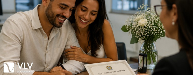 Como converter sua união estável em casamento civil: passo a passo, documentos e custos 1 casal em união estável fazendo a conversão para casamento civil