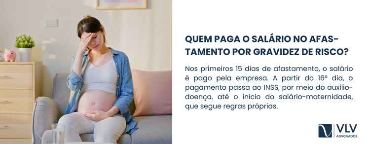 Gravidez de risco no trabalho: quais são os direitos? 2 Nos primeiros 15 dias, a empresa paga o salário.