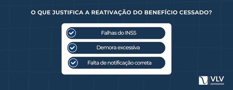 Como reativar benefício cessado do INSS? 2 Sim. O benefício pode ser reativado com retroativo se a cessação for indevida.