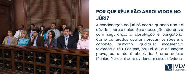 Entenda por que alguns réus são absolvidos no júri 2 imagem representando reus sendo absolvidos no juri