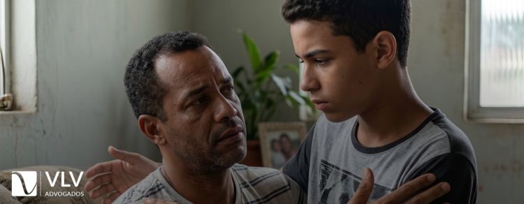 imagem representando remoção do nome do pai