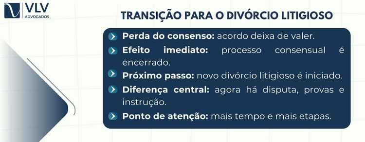É possÃvel converter o divórcio consensual em litigioso? 2 imagem explicando sobre divórcio consensual e litigioso