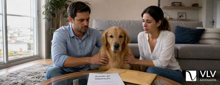 Guarda de pets na separação: quem fica com o animal? 1 imagem representando guarda dos pets