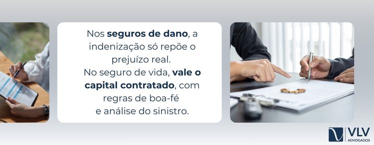 Seguro de vida pode garantir indenização mesmo em morte acidental com arma de fogo 2 No seguro de vida, o que vale é o capital contratado, não apenas o dano sofrido.