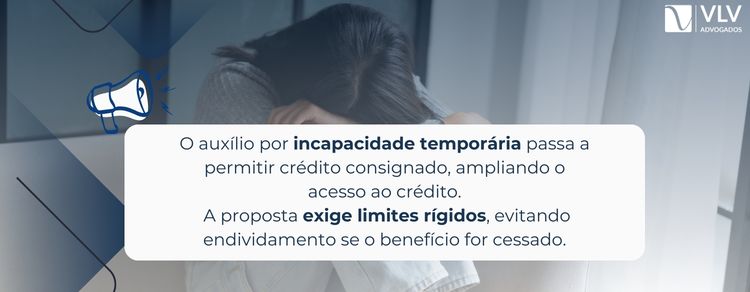 Empréstimo consignado para quem recebe benefício por incapacidade: o que muda na prática 2 Sim, com limites rígidos para evitar endividamento se o benefício cessar.
