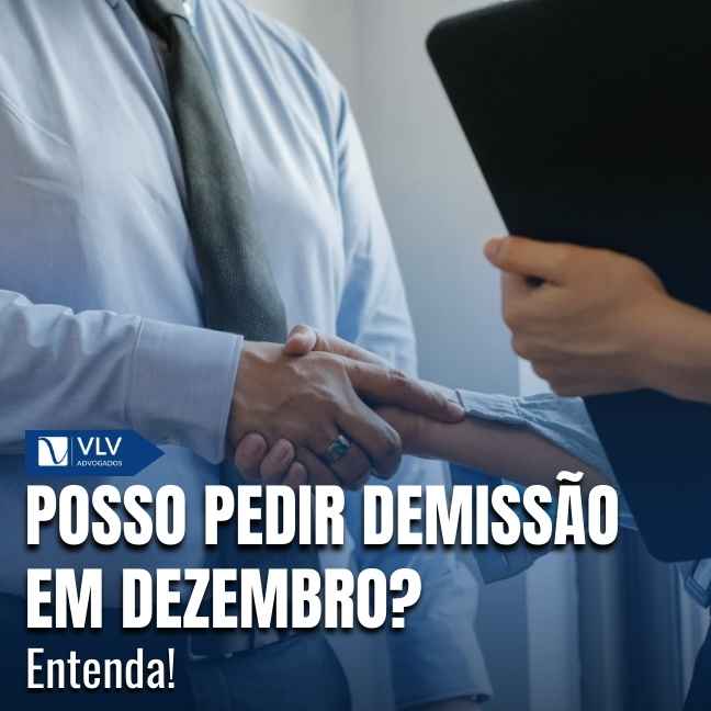 Sim, você pode pedir demissão em dezembro.