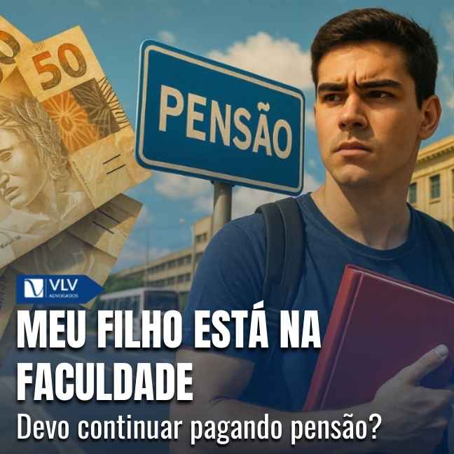 A pensão pode continuar, sim, quando o filho está na faculdade, porque a lei não vê a maioridade como um ponto final automático.
