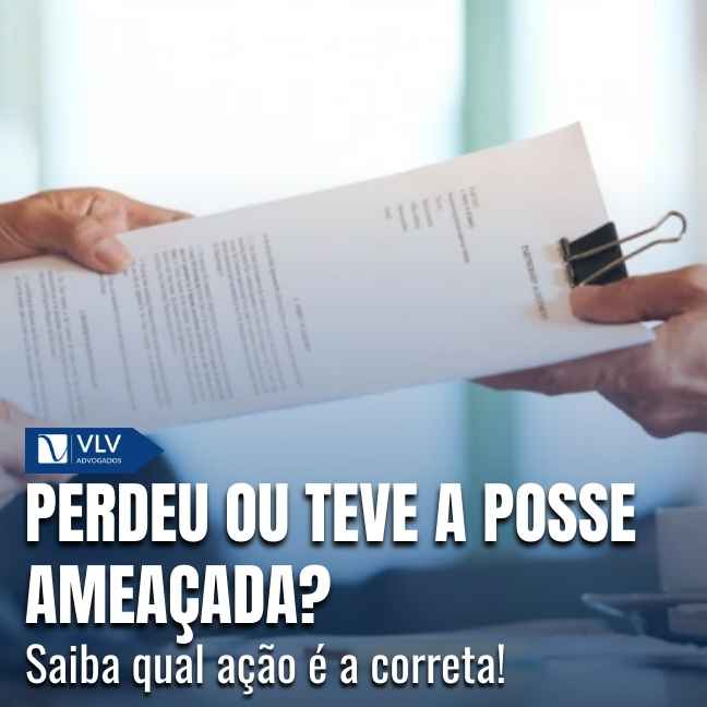 A ação possessória protege a posse de um bem quando ela sofre qualquer tipo de agressão.