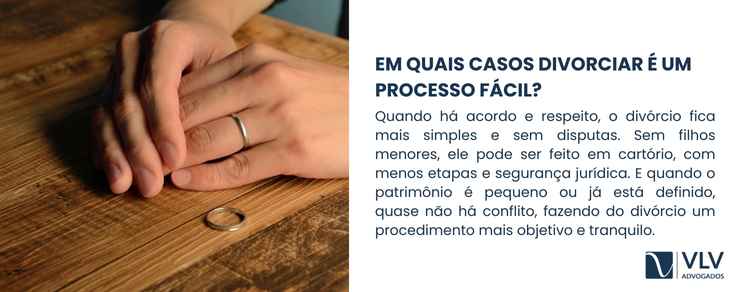 Achei que me divorciar seria complicado, mas foi rápido! 2 Um divórcio consensual costuma ser menos desgastante justamente porque ninguém está lutando para “vencer”.