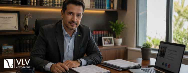 Como reconhecer a união estável judicialmente? Guia atualizado 2026 3 Advogado em escritório realizando atendimento jurídico sobre reconhecimento de união estável judicial