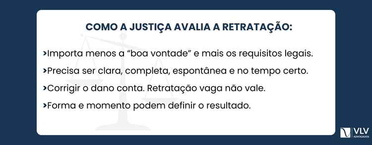 Retratação do agente: o que faz na ação penal? 2 A Justiça avalia a retratação de maneira técnica e com base nos critérios legais. O juiz não analisa apenas a boa vontade.