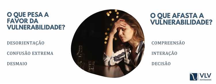 Vulnerável por álcool: quando a lei entende assim? 2 A Justiça avalia a vulnerabilidade por álcool caso a caso, com base em provas e no contexto fático. Não há presunção automática.