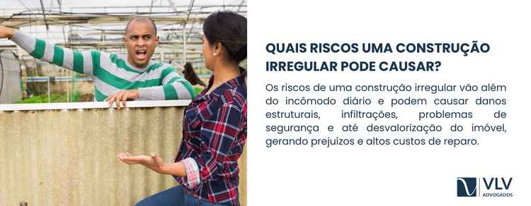 Construção irregular do vizinho: o que fazer? 2 Construções irregulares podem causar rachaduras e danos à estrutura.
