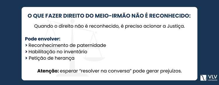 Herdeiros não querem reconhecer meio-irmãos: o que fazer? 2 Na maioria das situações de conflito, sim. A ação judicial torna-se necessária quando o direito não é reconhecido de forma espontânea.
