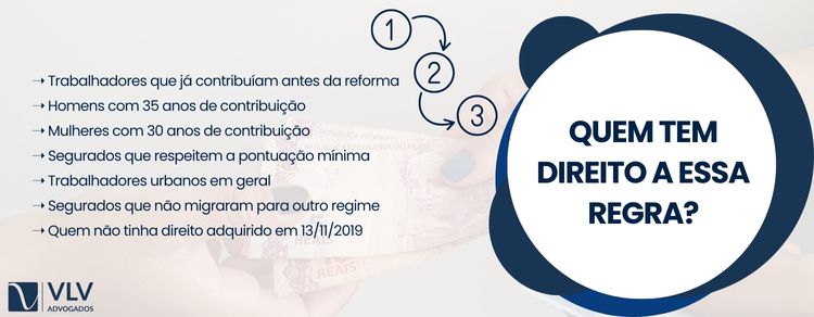 Aposentadoria por pontos (2026): quais as regras? 2 Imagem explicando sobre quem pode ter direito a aposentadoria por pontos