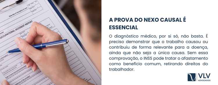 Doenças equiparadas ao acidente de trabalho 2 Sim. A prova do nexo causal é indispensável.
