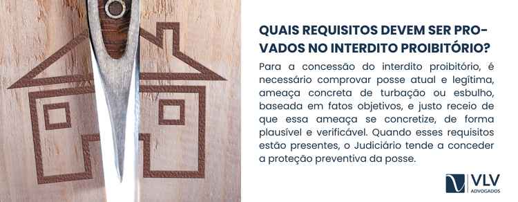 Interdito proibitório em conflitos de vizinhança: quando usar? 2 É preciso provar a posse e a ameaça concreta de turbação ou esbulho.