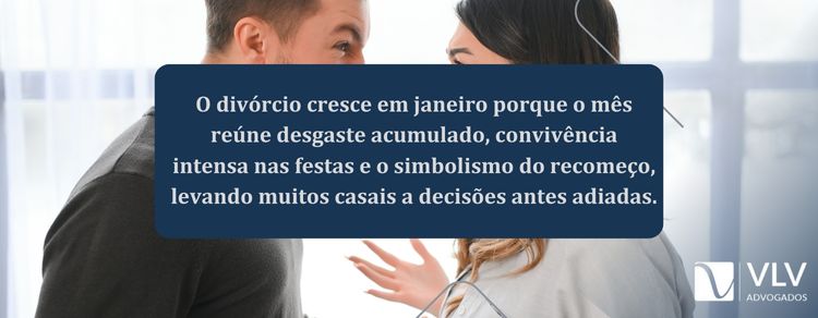 Mês do divórcio? Descubra o que acontece em janeiro! 2 imagem explicando por que o divórcio cresce em janeiro