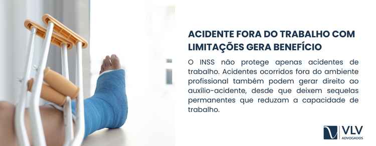 Sofreu um acidente e ficou com limitações? 2 O INSS cobre acidentes de qualquer natureza, inclusive fora do trabalho.