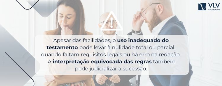 Testamento em cartório e reforma do Código Civil mudam a forma de cumprir a última vontade 2 Sim. Erros podem levar à nulidade e à judicialização.