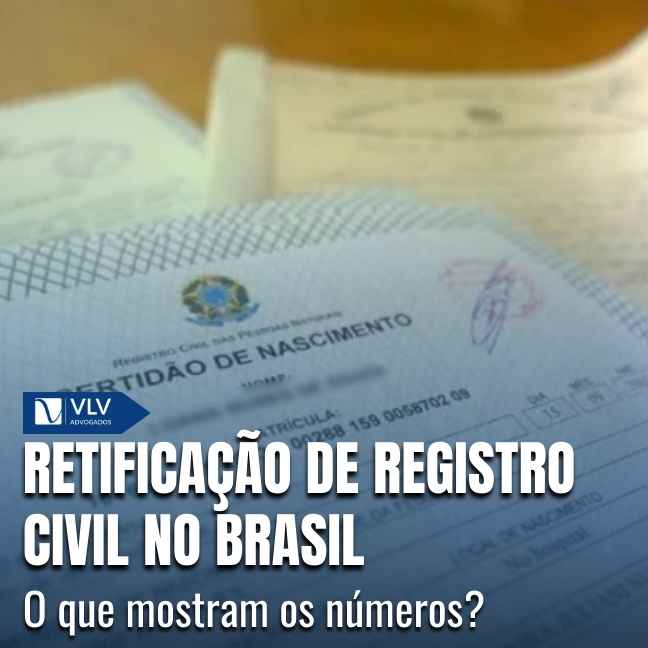 Não existe um número oficial único e consolidado que informe quantos pedidos de retificação de registro civil são feitos por ano em todo o Brasil, considerando todos os tipos de correção possíveis.
