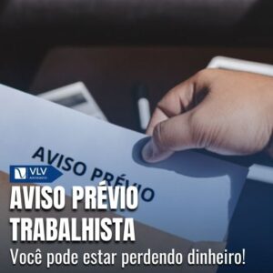 Aviso prévio indenizado é pago quando o empregado é dispensado sem precisar trabalhar no período.