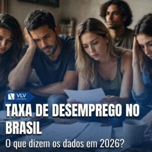 A taxa de desemprego no início de 2026 está em patamares historicamente baixos.