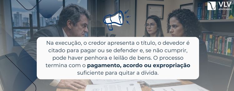 Saiba a diferença entre executado e exequente no processo! 2 imagem explicando sobre os processos de execução