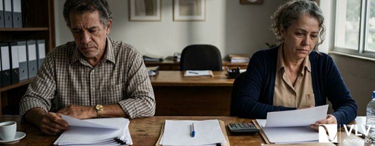 Divórcio depois de muitos anos de casamento: muda algo? 1 um casal se separando representando divórcio depois de muitos anos de casamento