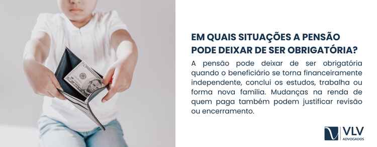Fim automático da pensão: mito x realidade 2 A pensão alimentícia pode deixar de ser obrigatória quando desaparece a necessidade de quem recebe.