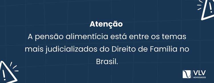 Quantas pessoas dependem da pensão alimentícia? 2 Dados do Conselho Nacional de Justiça indicam que a matéria está entre as mais demandadas nas varas de família.