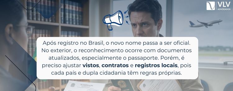 Imagem explicando se o sobrenome será reconhecido