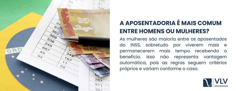 Número de aposentadorias concedidas no Brasil 2 Sim, há diferença entre homens e mulheres no número de aposentadorias concedidas.