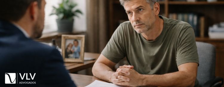 Pai pode perder a guarda por não pagar pensão? 1 imagem de um pai preocupado em perder a guarda por não pagar pensão